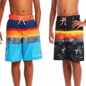 Gerry Youth Boy's 2 Pack Swim Short UPF 50+ Swim Trunks - NWT Size XL 18/20